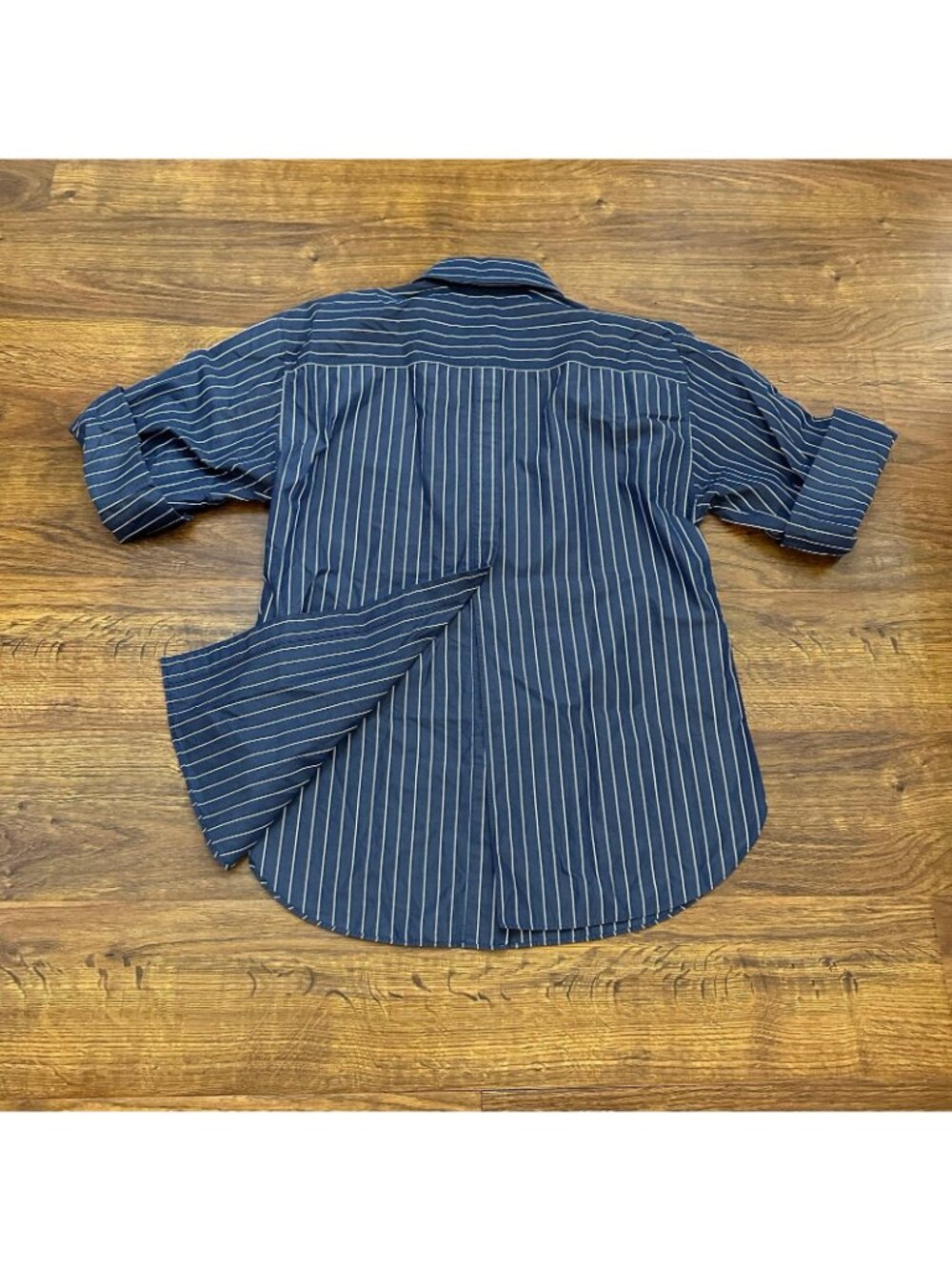 Lafayette 148 New York striped roll tab sleeves S - Picture 3 of 6